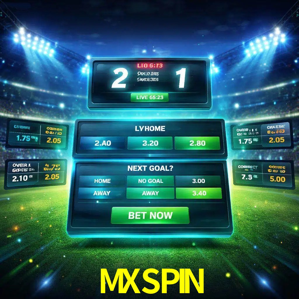 Vista de apuestas en vivo MXSPIN durante un partido en curso