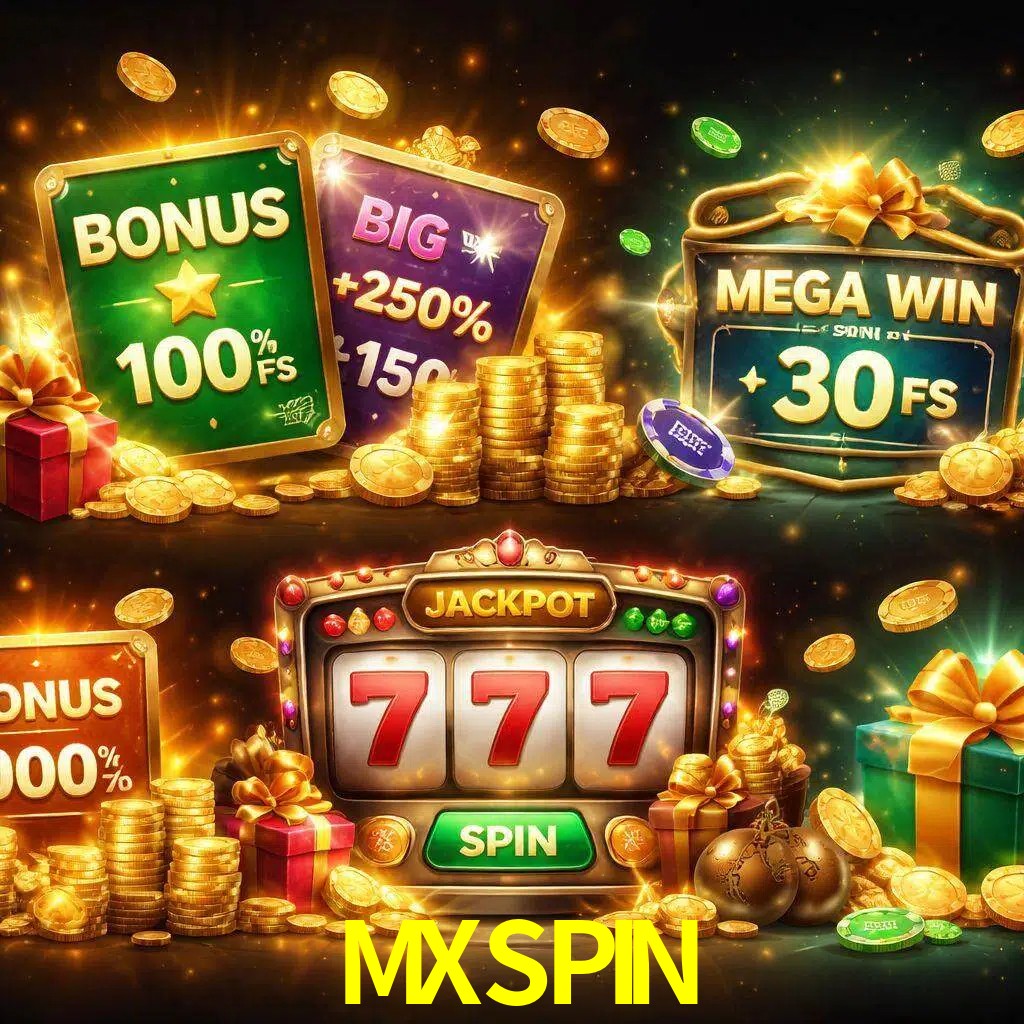 Tipos de bonos MXSPIN incluyendo recompensas de bienvenida y promociones continuas